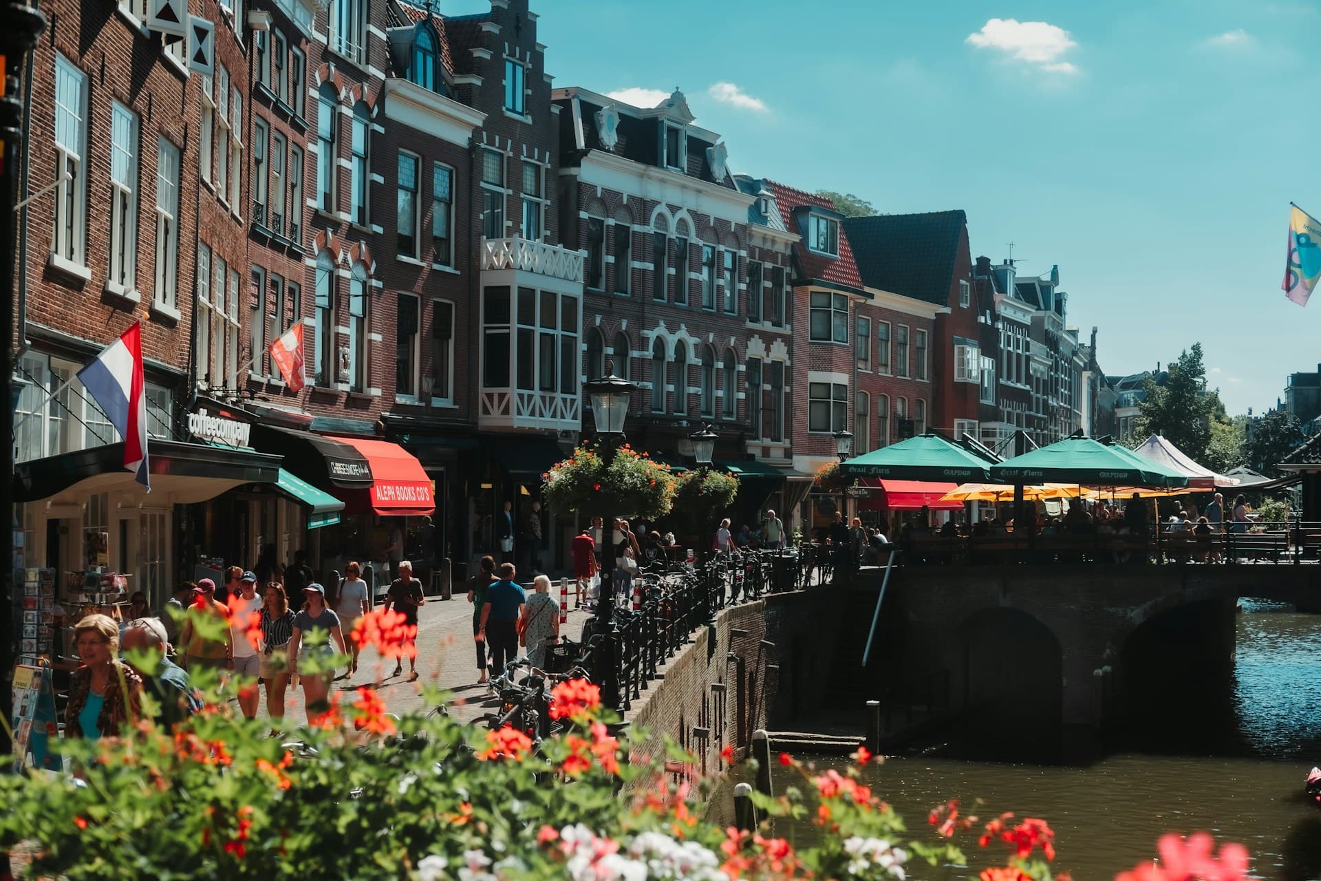 Utrecht canal with bridge