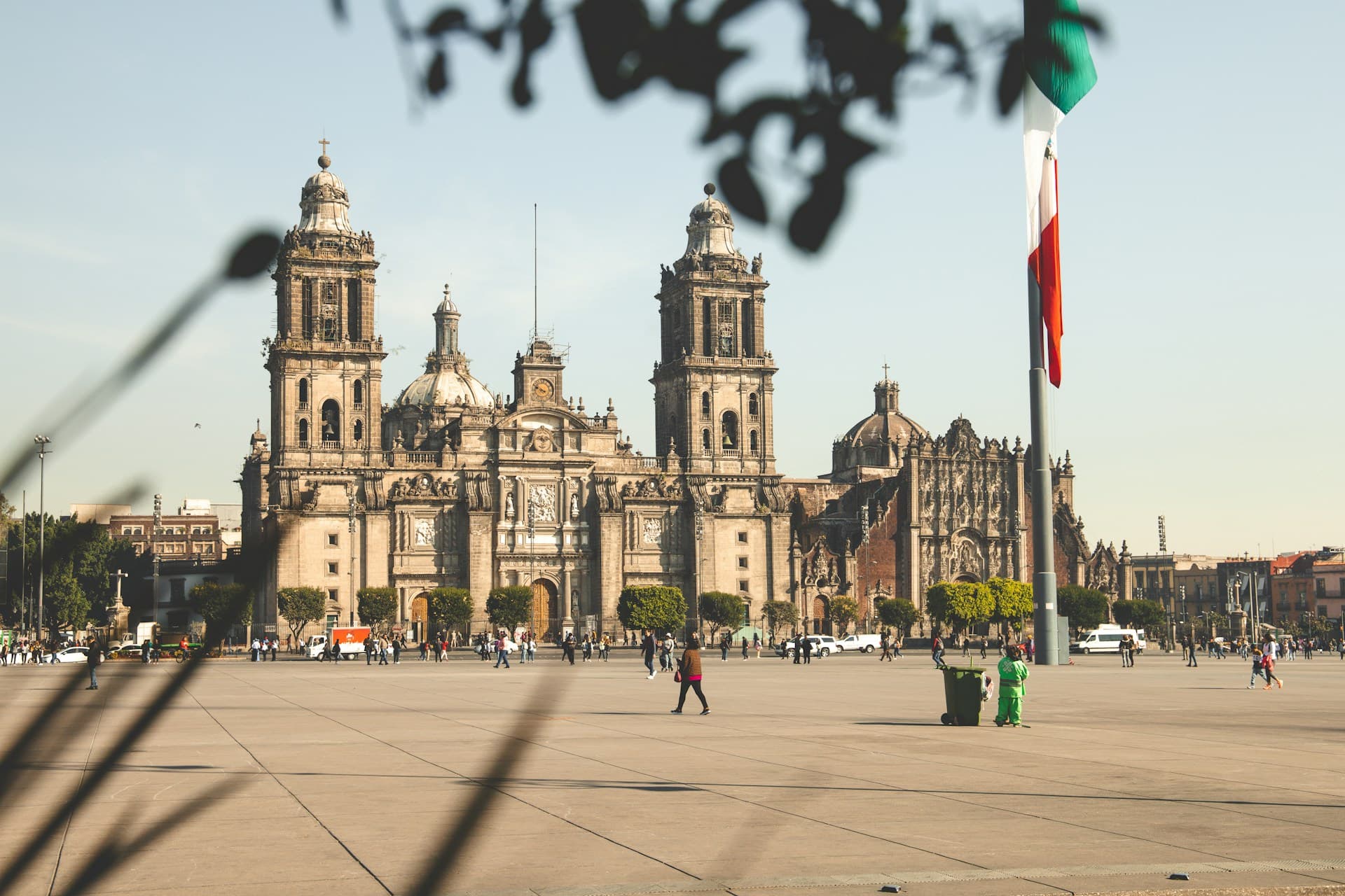 Mexico City historic center and cathedral