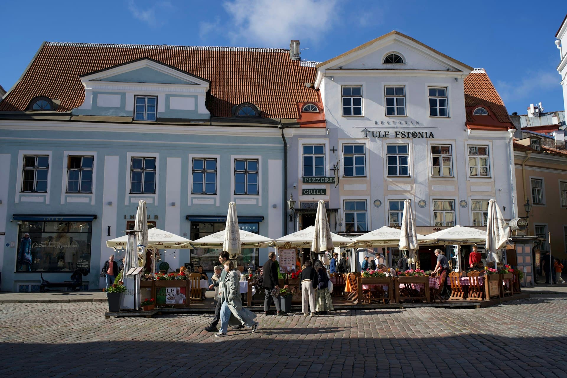 Tallinn old town white buildings