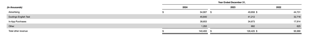 Duolingo 10K Filing